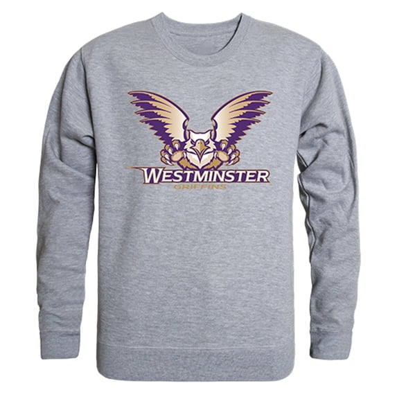 W Republic Products 508-421-HGY-03 College Crewneck, Westminister College, Heather Grey - Large