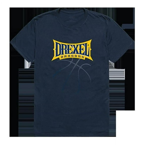 W Republic Products 510-215-BGT-04 Basketball Tee, Drexel University, Navy - Extra Large
