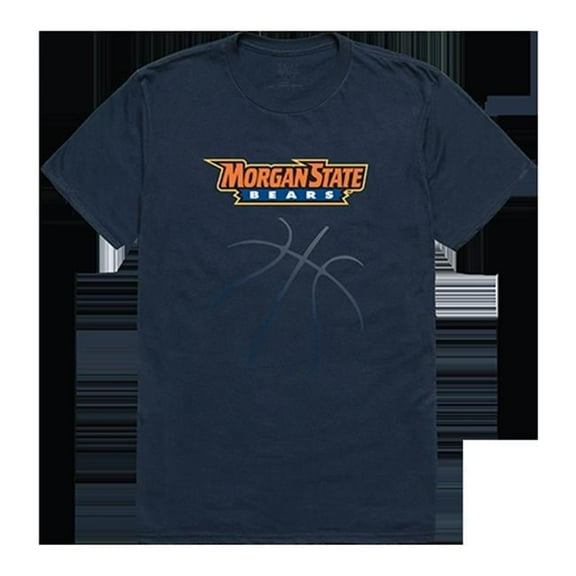 W Republic Products 510-224-BGT-05 Basketball Tee, Morgan State, Navy - 2XL