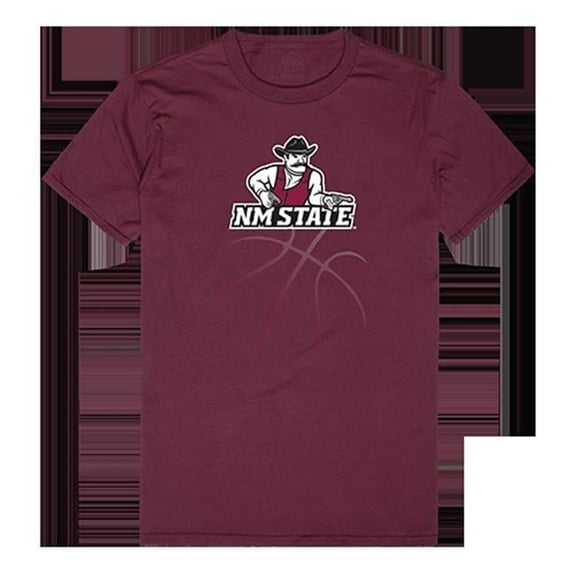 W Republic Products 510-225-327-03 Basketball Tee, New Mexico State, Maroon - Large