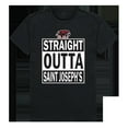 thumbnail image 1 of W Republic Products 511-232-E27-01 St. Josephs Straight Outta College Tee, Black - Small, 1 of 2