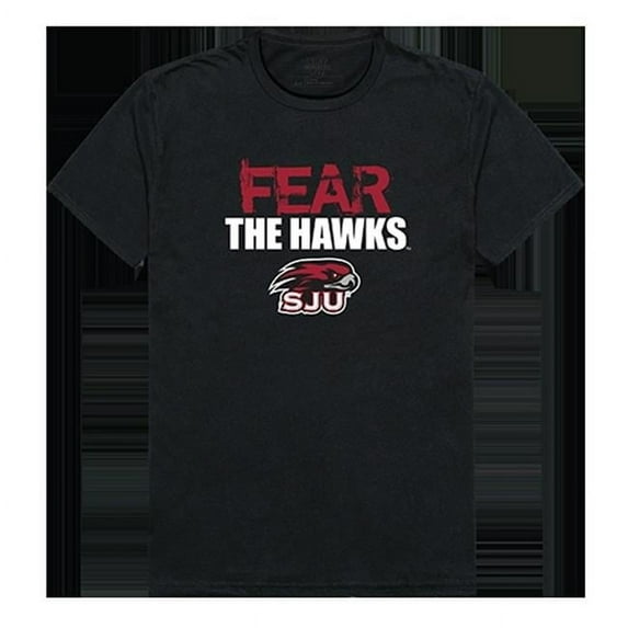 W Republic Products 518-232-E27-02 St. Josephs Fear College Tee, Black - Medium