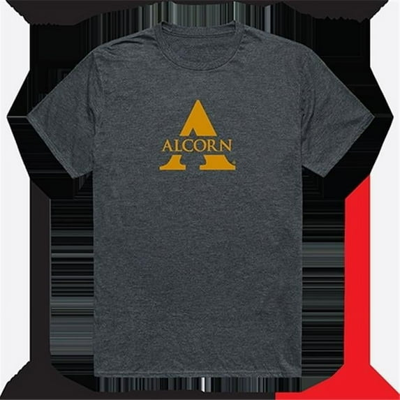 W Republic Products 519-261-E9C-05 Alcorn State University Cinder College Tee, Heather Charcoal - 2XL