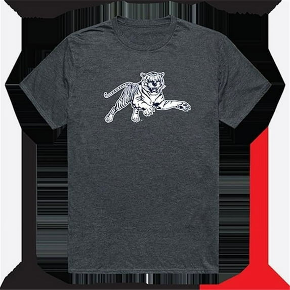 W Republic Products 519-317-E9C-04 Jackson State University Cinder College Tee, Heather Charcoal - Extra Large