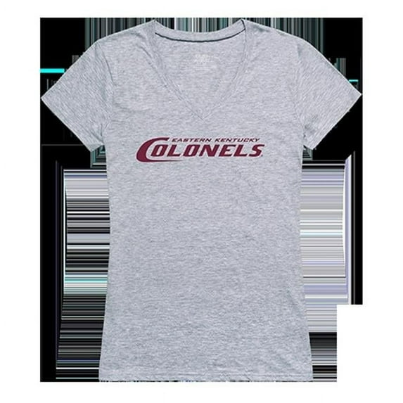 W Republic Products 520-217-H08-03 Womens Eastern Kentucky University Seal Tee, Heather Grey - Large