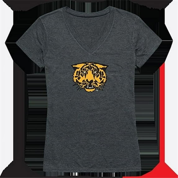 W Republic Products 521-309-E9C-03 Womens Hampden Sydney College Cinder Tee, Heather Charcoal - Large