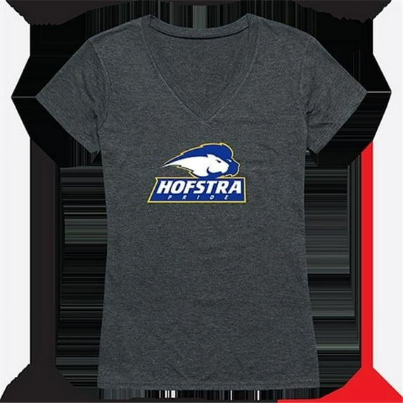 W Republic Products 521-312-E9C-03 Womens Hofstra University Cinder Tee, Heather Charcoal - Large