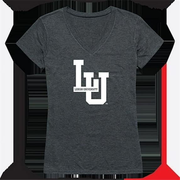 W Republic Products 521-327-E9C-01 Womens Lehigh University Cinder Tee, Heather Charcoal - Small