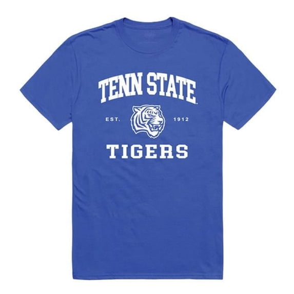 W Republic Products 526-390-RL2-04 Tennessee State University Seal T-Shirt, Royal Blue - Extra Large