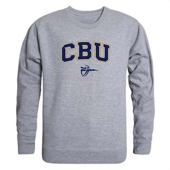 W Republic Products 541-444-HGY-02 California Baptist University Campus Crewneck T-Shirt, Heather Grey - Medium