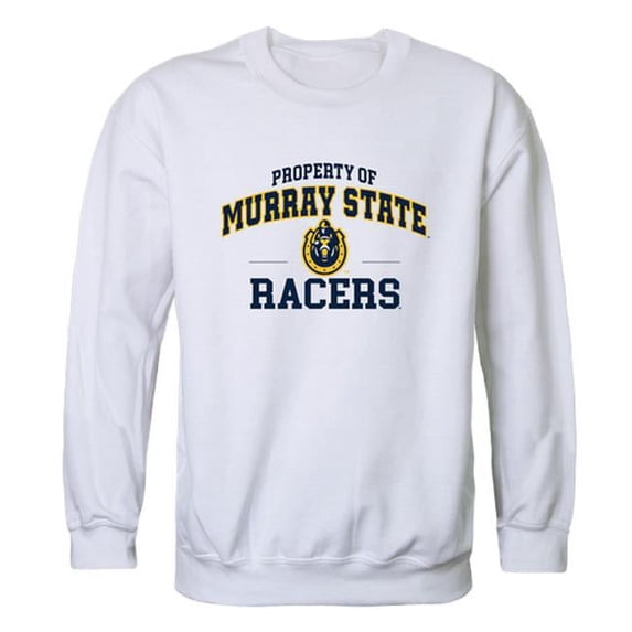 W Republic Products 545-135-WHT-05 Murray State University Property of Crewneck T-Shirt, White - 2XL