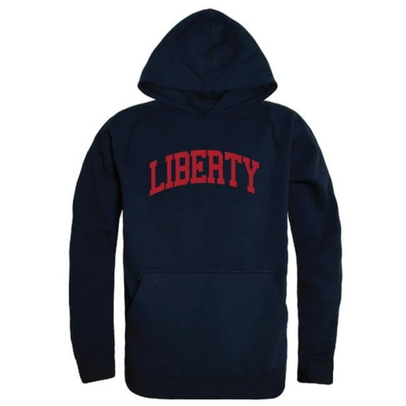 W Republic Products 547-129-NVY-02 Liberty University College Hoodie, Navy - Medium