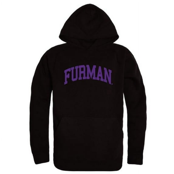 W Republic Products 547-220-BLK-05 Furman University College Hoodie, Black - 2XL