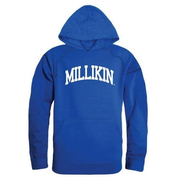 W Republic Products 547-342-RYL-01 Millikin University College Hoodie, Royal Blue - Small