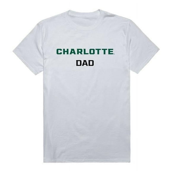 W Republic Products 548-194-WT2-05 University of North Carolina at Charlotte College Dad T-Shirt, White - 2XL