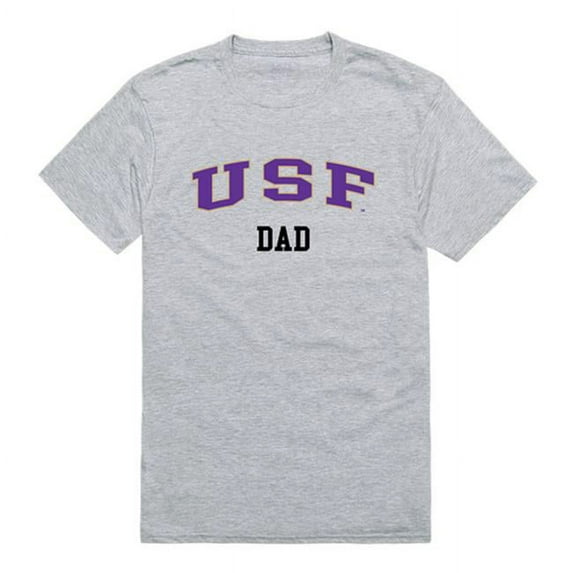 W Republic Products 548-380-HGY-03 University of Sioux Falls College Dad T-Shirt, Heather Grey - Large
