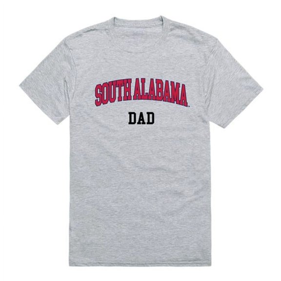 W Republic Products 548-382-HGY-01 University of South Alabama College Dad T-Shirt, Heather Grey - Small