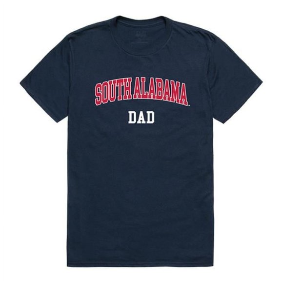 W Republic Products 548-382-NVY-03 University of South Alabama College Dad T-Shirt, Navy - Large