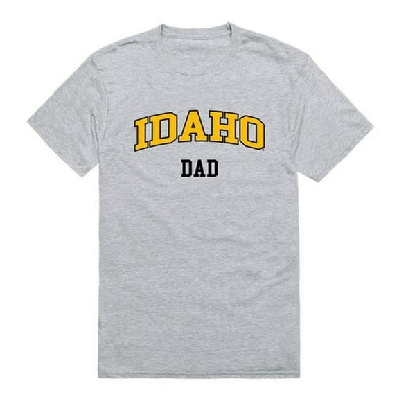 W Republic Products 548-395-HGY-03 University of Idaho College Dad T-Shirt, Heather Grey - Large
