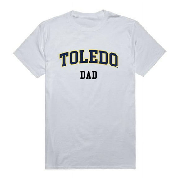 W Republic Products 548-396-WHT-03 University of Toledo College Dad T-Shirt, White - Large