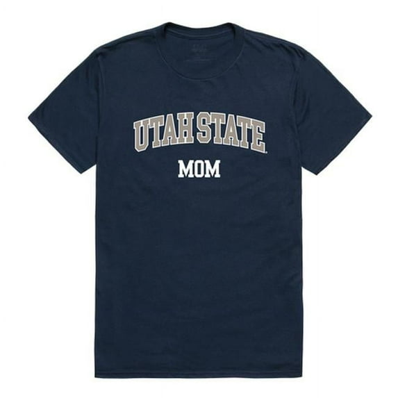 W Republic Products 549-250-NVY-04 Utah State University College Mom T-Shirt, Navy - Extra Large