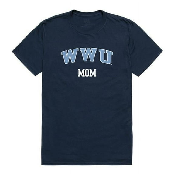 W Republic Products 549-252-NVY-04 Western Washington University College Mom T-Shirt, Navy - Extra Large