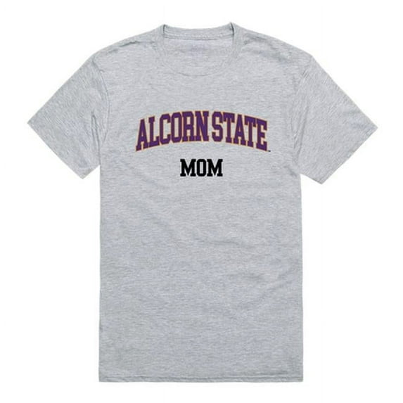 W Republic Products 549-261-HGY-01 Alcorn State University College Mom T-Shirt, Heather Grey - Small