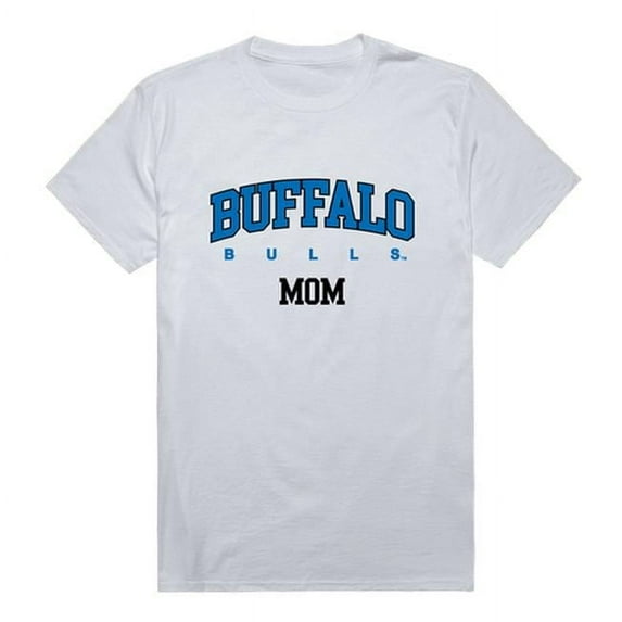 W Republic Products 549-274-WHT-04 University at Buffalo Mom T-Shirt, White - Extra Large