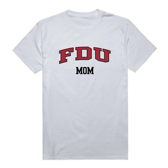 W Republic Products 549-300-WHT-02 Fairleigh Dickinson University College Mom T-Shirt, White - Medium