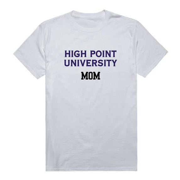 W Republic Products 549-311-WHT-02 High Point University College Mom T-Shirt, White - Medium