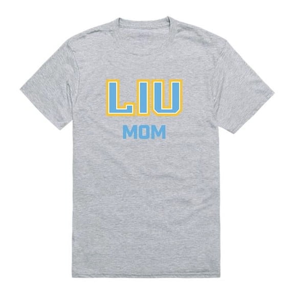 W Republic Products 549-329-HGY-02 Long Island University College Mom T-Shirt, Heather Grey - Medium