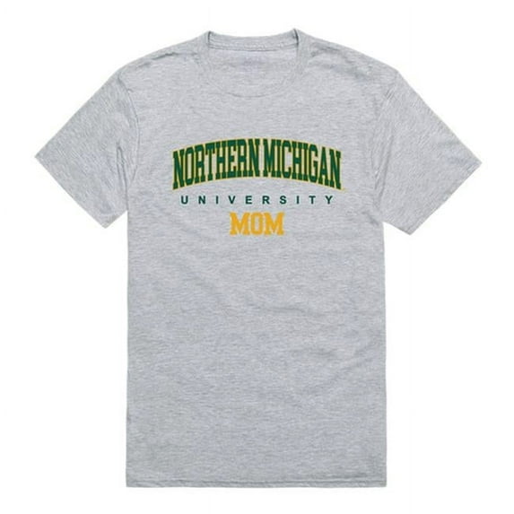 W Republic Products 549-357-HGY-05 Northern Michigan University College Mom T-Shirt, Heather Grey - 2XL