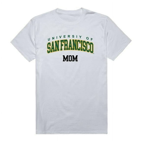 W Republic Products 549-377-WHT-02 University of San Francisco College Mom T-Shirt, White - Medium