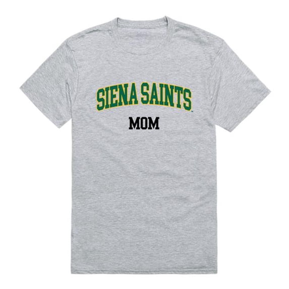 W Republic Products 549-379-HGY-02 Siena College Mom T-Shirt, Heather Grey - Medium