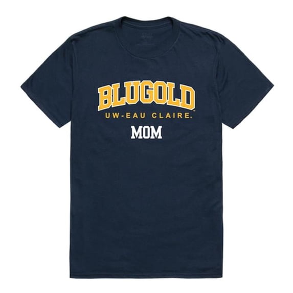 W Republic Products 549-409-NVY-04 University of Wisconsin-Eau Claire College Mom T-Shirt, Navy - Extra Large