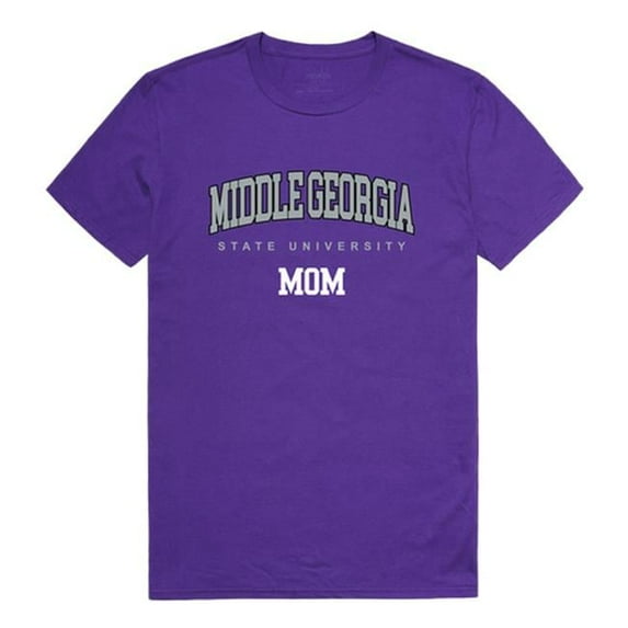 W Republic Products 549-420-PUR-02 Middle Georgia State University College Mom T-Shirt, Purple - Medium