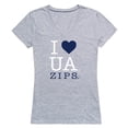 thumbnail image 1 of W Republic Products 550-100-HGY-01 University of Akron I Love Women T-Shirt, Heather Grey - Small, 1 of 1