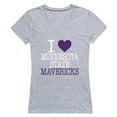 thumbnail image 1 of W Republic Products 550-132-HGY-03 Minnesota State University, Mankato I Love Women T-Shirt, Heather Grey - Large, 1 of 1