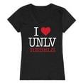 thumbnail image 1 of W Republic Products 550-137-BLK-05 University of Nevada, Las Vegas I Love Women T-Shirt, Black - 2XL, 1 of 1