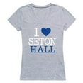 thumbnail image 1 of W Republic Products 550-147-HGY-05 Seton Hall University I Love Women T-Shirt, Heather Grey - 2XL, 1 of 1