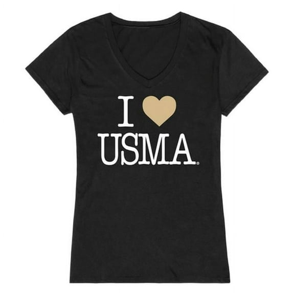 W Republic Products 550-174-BLK-01 United States Military Academy I Love Women T-Shirt, Black - Small