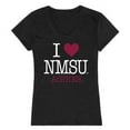thumbnail image 1 of W Republic Products 550-225-BLK-03 New Mexico State University I Love Women T-Shirt, Black - Large, 1 of 1