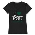 thumbnail image 1 of W Republic Products 550-229-BLK-03 Portland State University I Love Women T-Shirt, Black - Large, 1 of 1