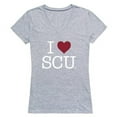 thumbnail image 1 of W Republic Products 550-233-HGY-05 Santa Clara University I Love Women T-Shirt, Heather Grey - 2XL, 1 of 1