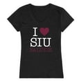 thumbnail image 1 of W Republic Products 550-234-BLK-02 Southern Illinois University I Love Women T-Shirt, Black - Medium, 1 of 1
