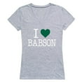 thumbnail image 1 of W Republic Products 550-263-HGY-05 Babson College I Love Women T-Shirt, Heather Grey - 2XL, 1 of 1