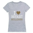 thumbnail image 1 of W Republic Products 550-272-HGY-03 Bryant University I Love Women T-Shirt, Heather Grey - Large, 1 of 1
