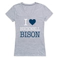 thumbnail image 1 of W Republic Products 550-273-HGY-03 Bucknell University I Love Women T-Shirt, Heather Grey - Large, 1 of 1