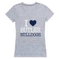 thumbnail image 1 of W Republic Products 550-275-HGY-01 Butler University I Love Women T-Shirt, Heather Grey - Small, 1 of 1