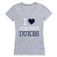 thumbnail image 1 of W Republic Products 550-293-HGY-05 Duquesne University I Love Women T-Shirt, Heather Grey - 2XL, 1 of 1